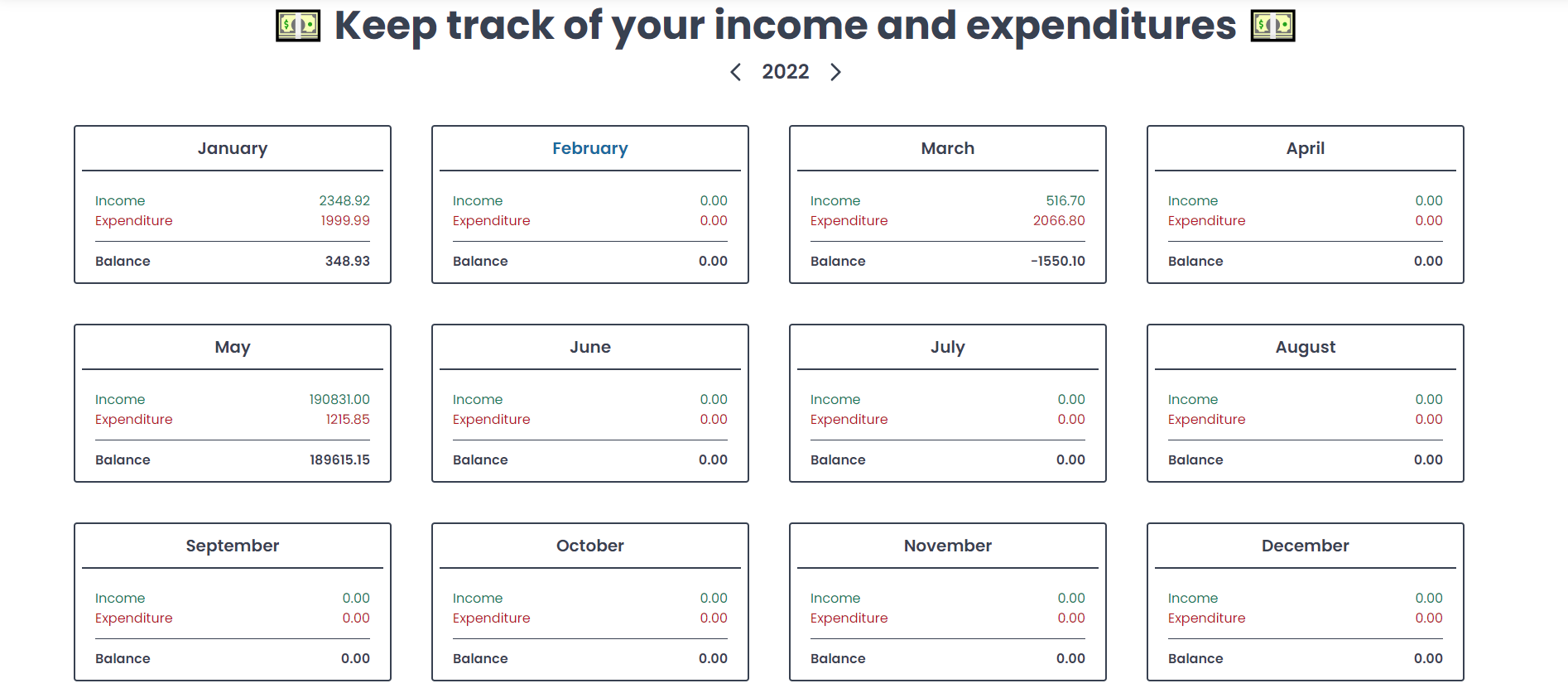 Project image for Expense Tracker