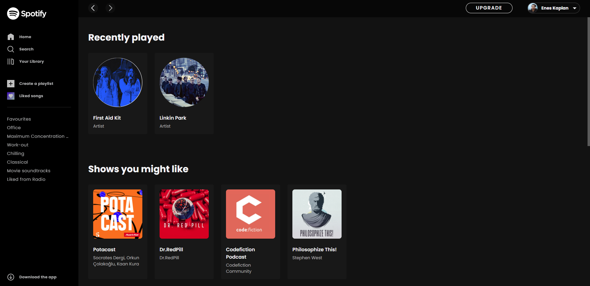 Project image for Spotify Design Clone